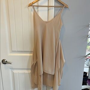 SNDS Elegant Beige Spaghetti Dress 6